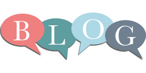 the word blog in speech bubbles