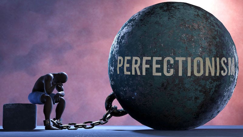 Perfectionism that limits life and make you suffer, imprisoning in painful condition. It is a burden that keeps a person enslaved in misery