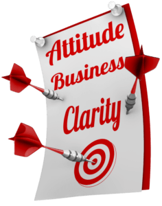 target that says attitude business clarity