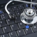 laptop and stethoscope