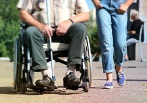 man in wheelchair